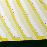秋山早紀 「切っても切っても跳び箱」 2012　油彩、クレヨン、木製パネル　22×22cm