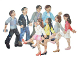 富田菜摘 「花いちもんめ―合コン / Hana Ichi Monme - Group Blind Date」 2013