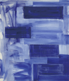 右澤康之　"Blue Lake"　2013　Oil on canvas　72.7×60.6cm