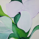 久米亮子　"garden"　2014　Acrylic on cotton canvas　162×162cm