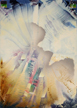 加納光於 「《羽音－J.M.W.ターナーの不穏に倣って》K-1」 2010　油彩、キャンバスボード　106×76cm